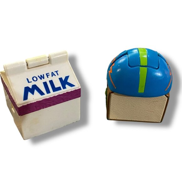 Vintage McDonalds 1993 Changeables Milk & Sandwich Transformers Happy Meal Toys - Picture 4 of 4